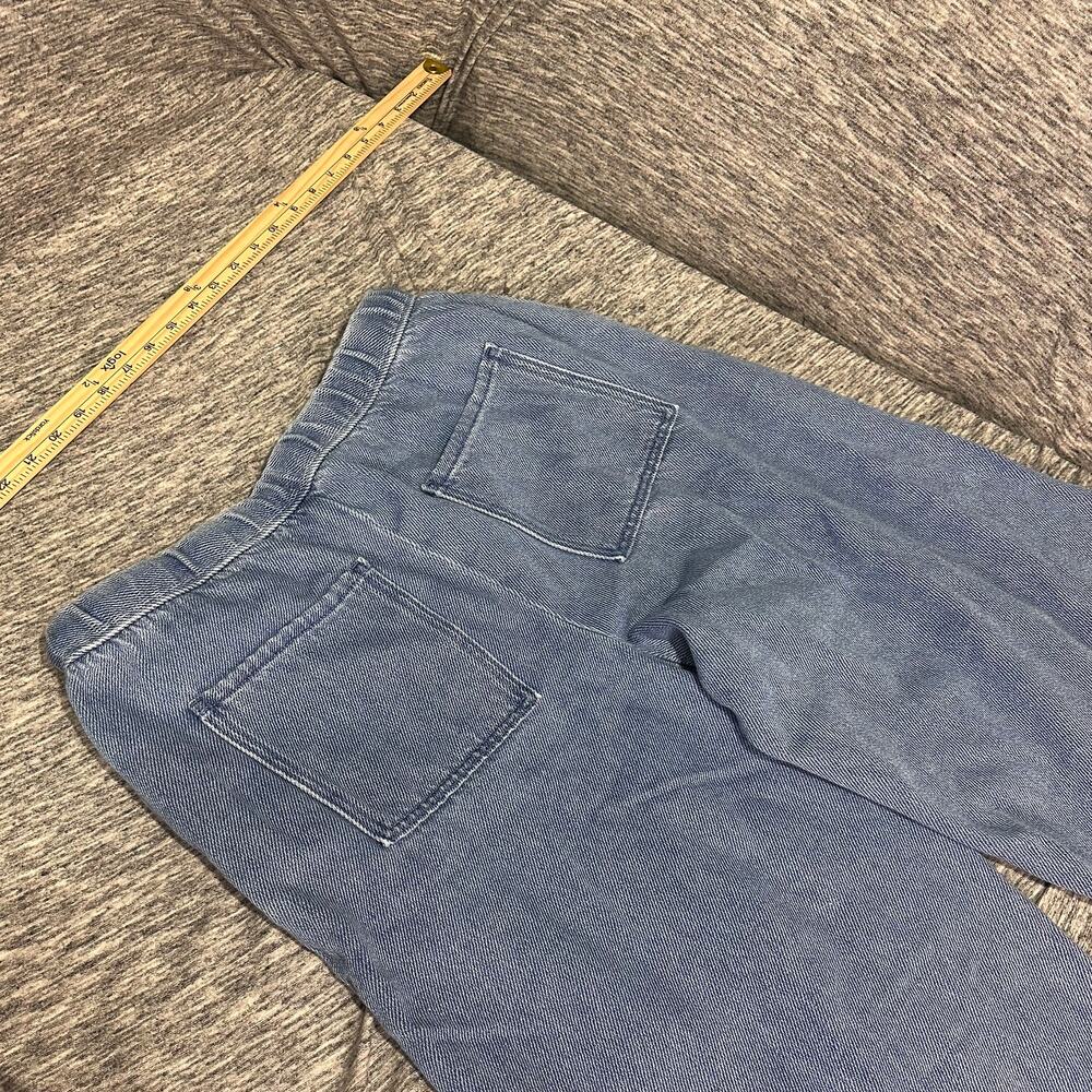 High-Waist Wide Leg Cropped Jeans - Light Blue - Picture 5 of 9